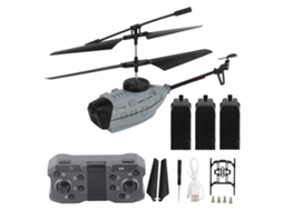 Helicóptero com Câmeras 4k para Meninos e Adultos Cinza S/MARCA