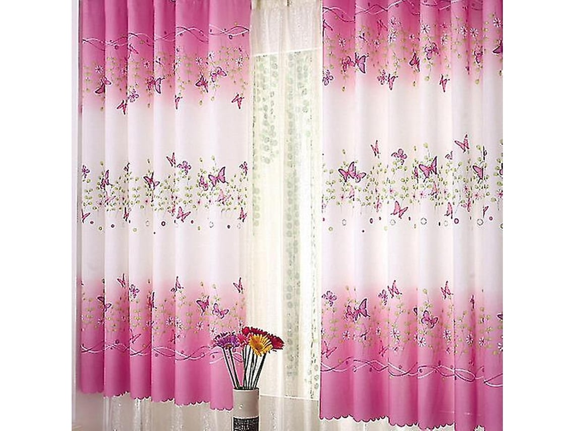 Cortinas Semi Blackout Para Quarto Com Isolamento Térmico E Estampas Com Flores Utterfly