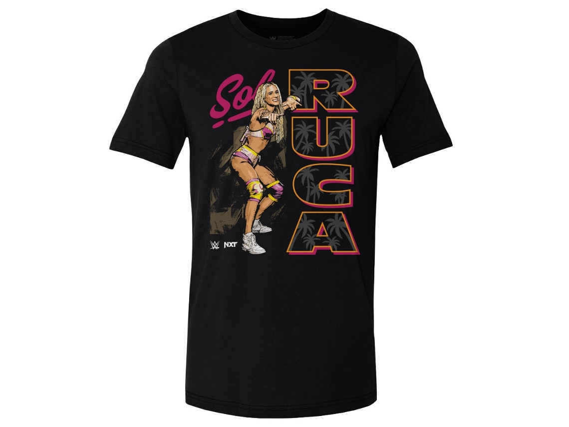 T-shirt Rockinstone Wwe Fans Black Sol Ruca Vertical Name T-shirt Unisex Adults-s