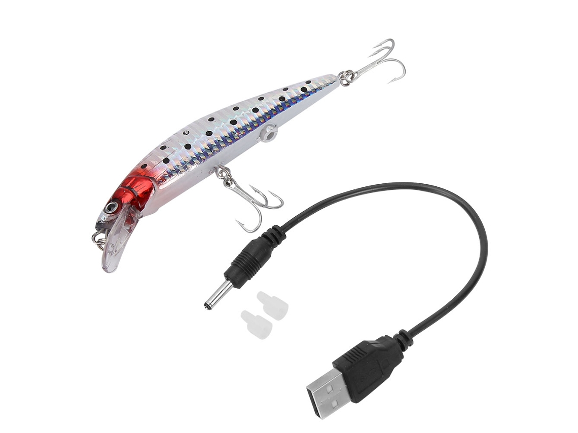 Isca Elétrica Minnow 12cm para Pesca com Bateria