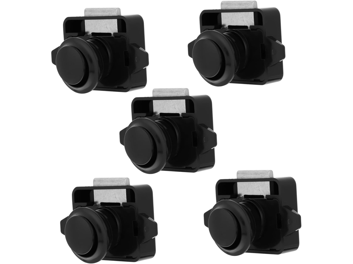 Nuobesty Conjunto De 5-travas Botão Pressão Portas Armários E Móveis, Liga De Zinco + Abs