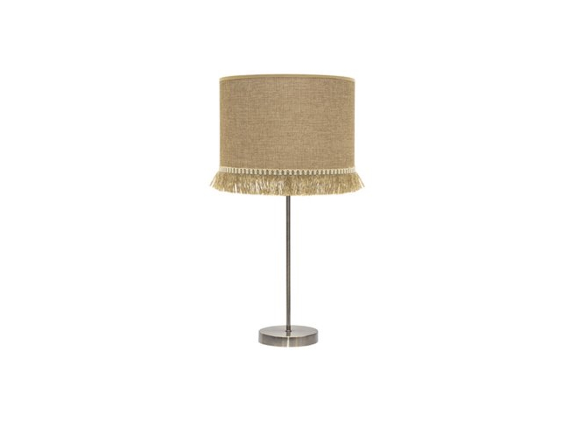 Alto Sibila Candeeiro De Mesa 1xe27 Couro/areia 62x30x30 Cm Fabrilamp