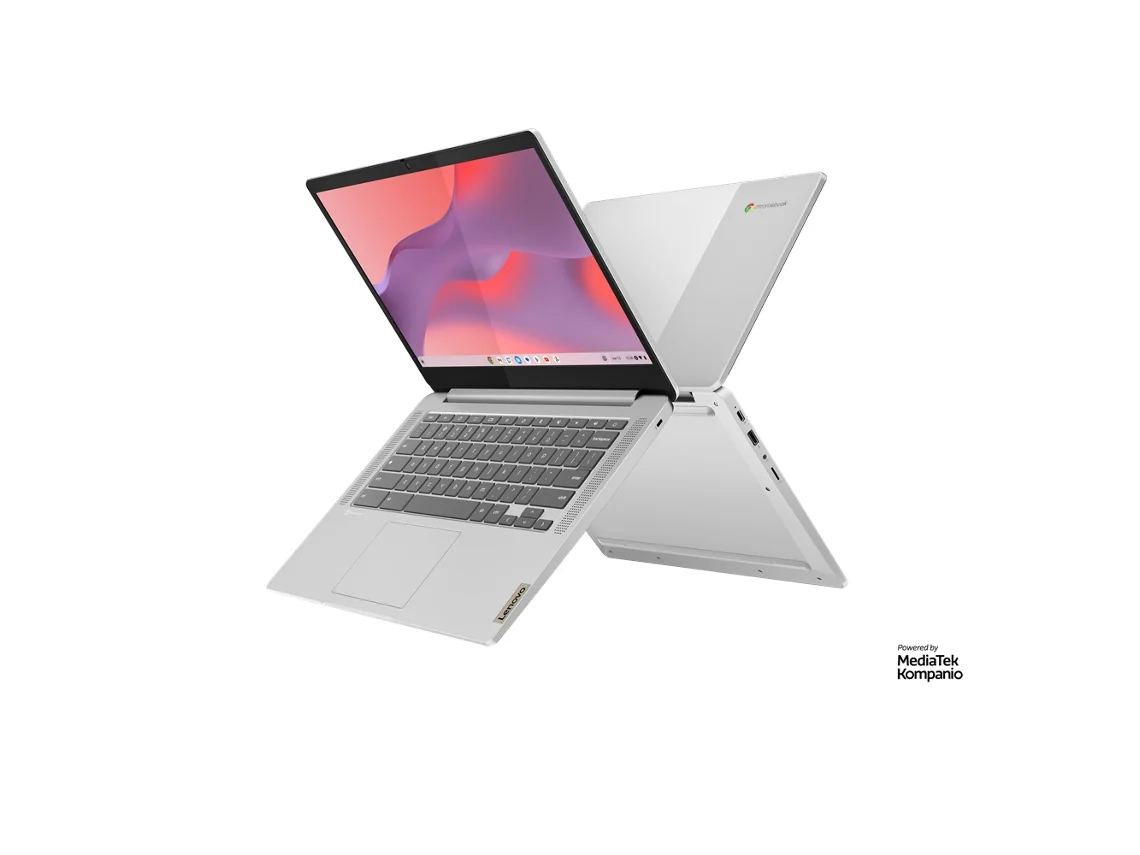 Portátil LENOVO IdeaPad Slim 3 Chrome 14M868 Chromebook (Outlet Caixa Aberta - 14''-MediaTek Kompanio 520 - RAM: 8 GB - 128 GB eMMC - ARM Mali-G52 2EE MC2 GPU)