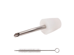 Extensão Bico Chaleira Silicone Aço Inox Branco