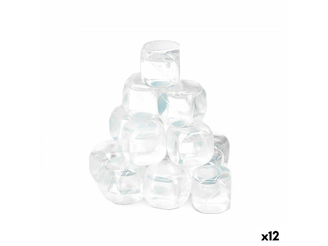 Cubos de Refrigerante Reutilizáveis Leknes Tk22008 Transparente Polietileno Água Destilada 6,5 X 16 X 6,5 Cm 18 Peças (12 Unidades)