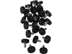 Tehaux Conjunto De 24 Pés Niveladores Ajustáveis E Resistentes Para Móveis, Com Base Antiderrapante E Rosca Para
