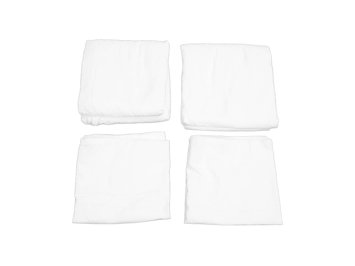 2026 conjunto de Lençóis de Fibra Química Suave e Confortável, Estilo Simples, para Hotel e Lar, Tamanho Us King, Branco