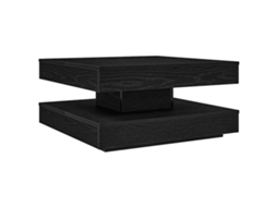 Mesa de Centro Rotativa a 360 Graus Preto MAISON EXCLUSIVE 70x70x34,5 cm