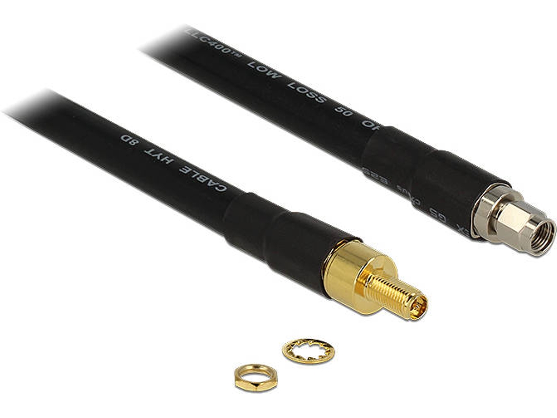 Cabo de Antena DELOCK (SMA - 41 cm - Preto)
