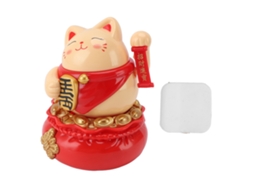 Ornamento De Gato Da Sorte Energia Solar Braço Mexendo