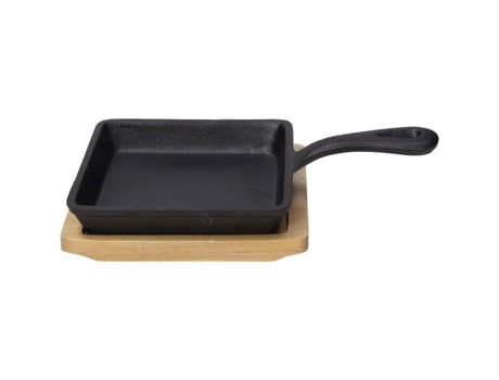 Placa de cozimento em ferro fundido Fusion Taste 14 × 14 cm com Pega Tognana