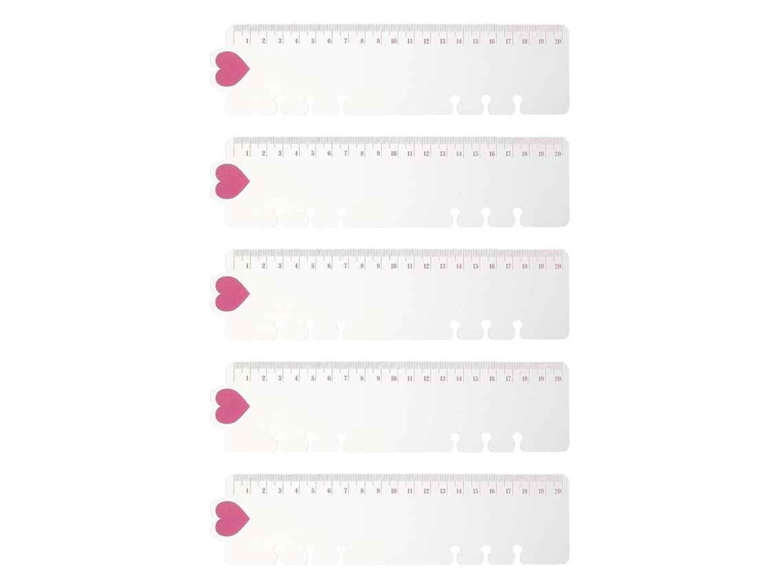 Divisória Para Fichário Com 6 Furos Pré Perfurados E Escala De Medição, Régua Multifuncional Para Caderno E Agenda
