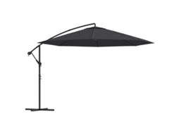 Maison Exclusive - Guarda-sol De Jardim Cantilever C/ Poste Alumínio 350 Cm Preto