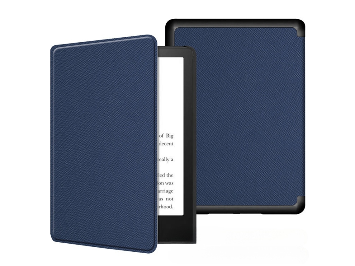 Capa Protetora Para E-reader Kindle Voyage 1499, Azul Escuro - Elysve