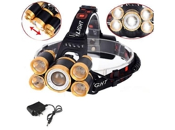 Farol 80000 Lm com 4 Modos Foco Grau À Prova D'Água Ipx4 e 2 * 18650 Baterias Pretas BISBISOUS VIGA EUROPE