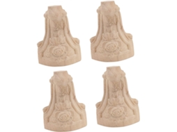 Conjunto De 4 Pés Decorativos Para Sofá E Móveis Acessórios