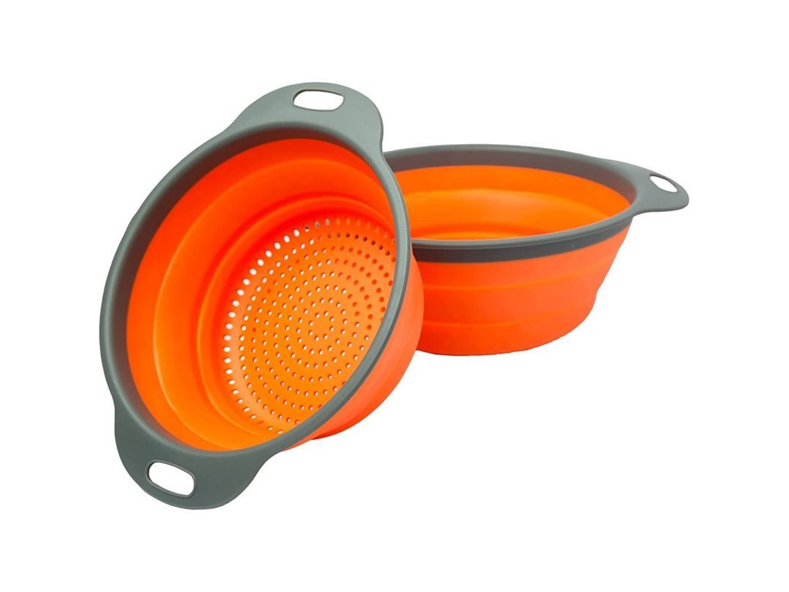 Nova Line conjunto de Colheres de Cozinha 2 Colheres Plegáveis Tamanhos 8" e 9.5" Azul