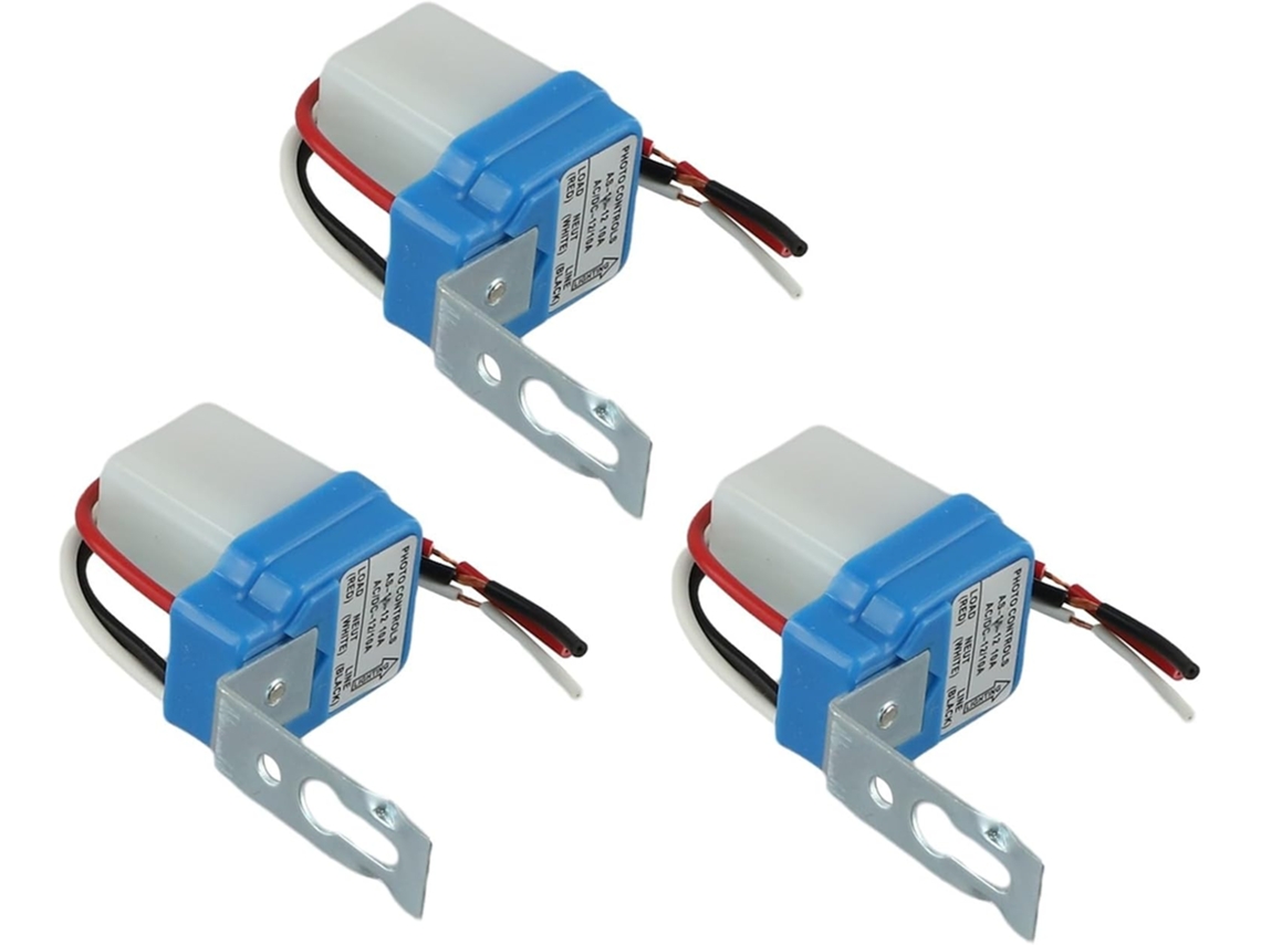 Interruptor Automático De Controle Luz Para Ligar Desligar, Com 3 Sensores Fotoelétricos De 12v 10a Para Iluminação