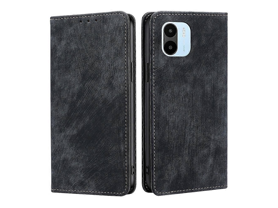 Capa De Celular Xiaomi Redmi A1 Com Proteção Rfid, Revestimento Magnético E Efeito Escovado Em Couro.