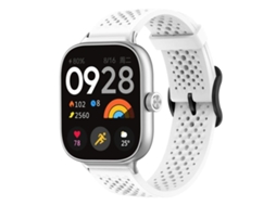 Bracelete para Xiaomi Band 9 Pro / Redmi Watch 6 / 5 XIAOMOYU em Silicone Respirável com Fivela de Aço Preta e Branca