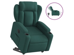 Electric Stand Up Recliner Chair, Electric Stand Up Recliner Chairs Vidaxl Verde Tecido