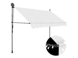 Retractable Awning, Retractable Awnings Vidaxl Creme Tecido (n/a)
