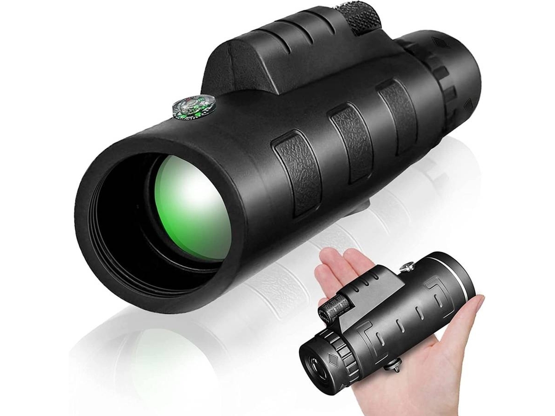 Binóculos ENKERS Monoculares 40X60 HD de Foco Duplo Prisma À Prova D'Água À Prova de Neblina Bak4 para Observação -Preto