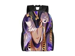 Mochila Genshin Impact F250 Para Estudantes, Resistente E Leve, Impermeável E Com Alça De Ombro Respirável.