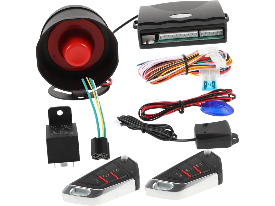 Kit de alarme central para veículos e trabalho (1 unidade)