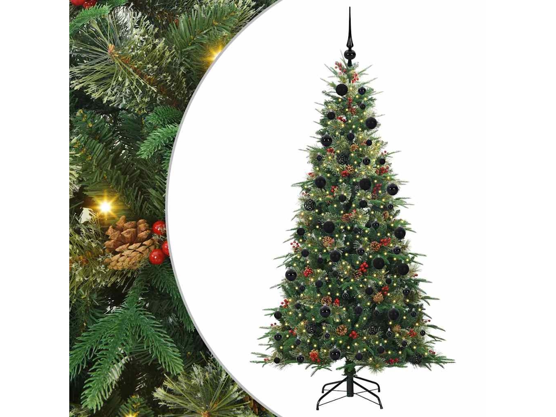 Conjunto 1 Decoração De Natal Vidaxl Verde Plástico (210 Cm)