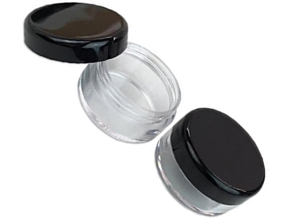 Conjunto De 50 Recipientes Cosméticos Redondos De Plástico