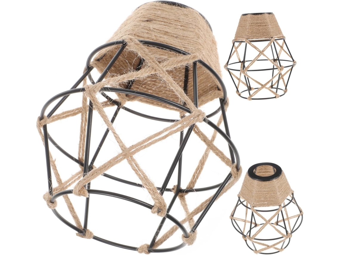 Conjunto De 3 Luminárias De Teto Duráveis Para Sala De Estar.
