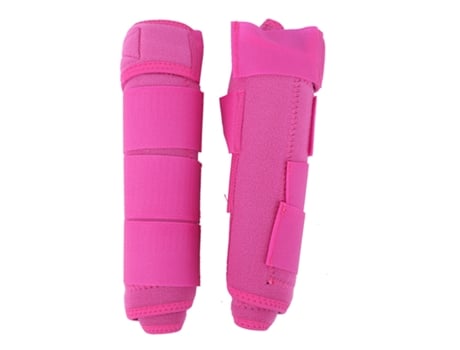 Par De Bota De Suporte Ajustável Para Perna De Cavalo, Proteção Em Rígido, Enfaixamento, Equipamento Equestre, Rosa Eioororriy