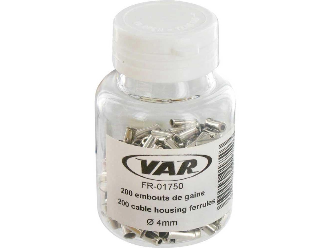 Var Bottle Of 200 Steel Cable Housing Ferrules