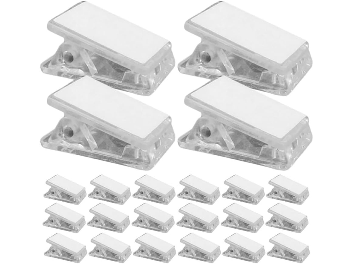 Lurelia Porta-crachá Transparente Portátil Autoadesivo Em Metal E Plástico