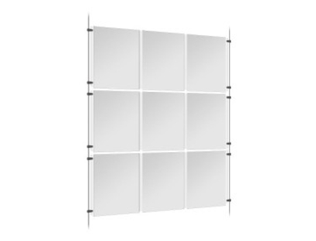 Kit de Cabos 3 x Pastas Triplas Suspensas A4 Estudioplast Cabo Vertical Multifuncional