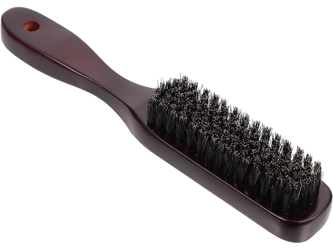 Escova de barba profissional para uso doméstico, com design ergonômico e leve, ideal para salões de beleza.