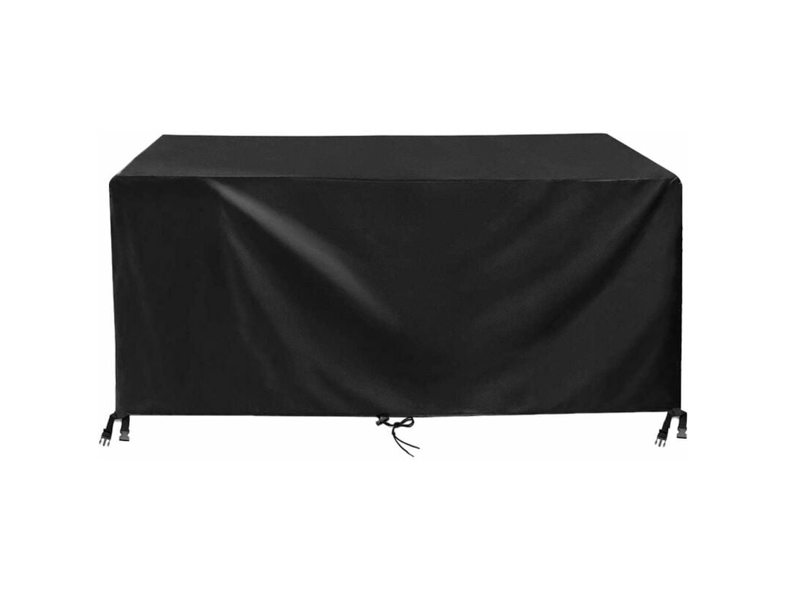 Capa De Proteção Para Mesa De Jardim, Dimensões 150 X 90 X 80 Cm, Preta, Fabricada Em Tecido Oxford 420d, Impermeável.