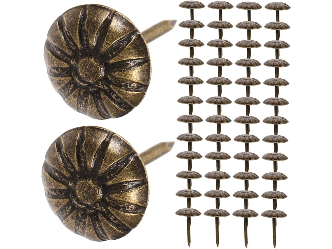 1000 Tachas Metálicas Decorativas Para Estofamento De Móveis, Pregos