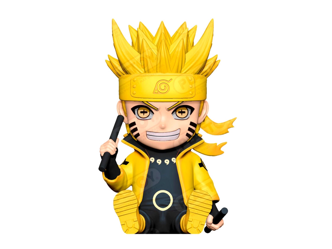 Figura Da Caixa Naruto Shippuden Naruto Rikudo 15cm Plastoy