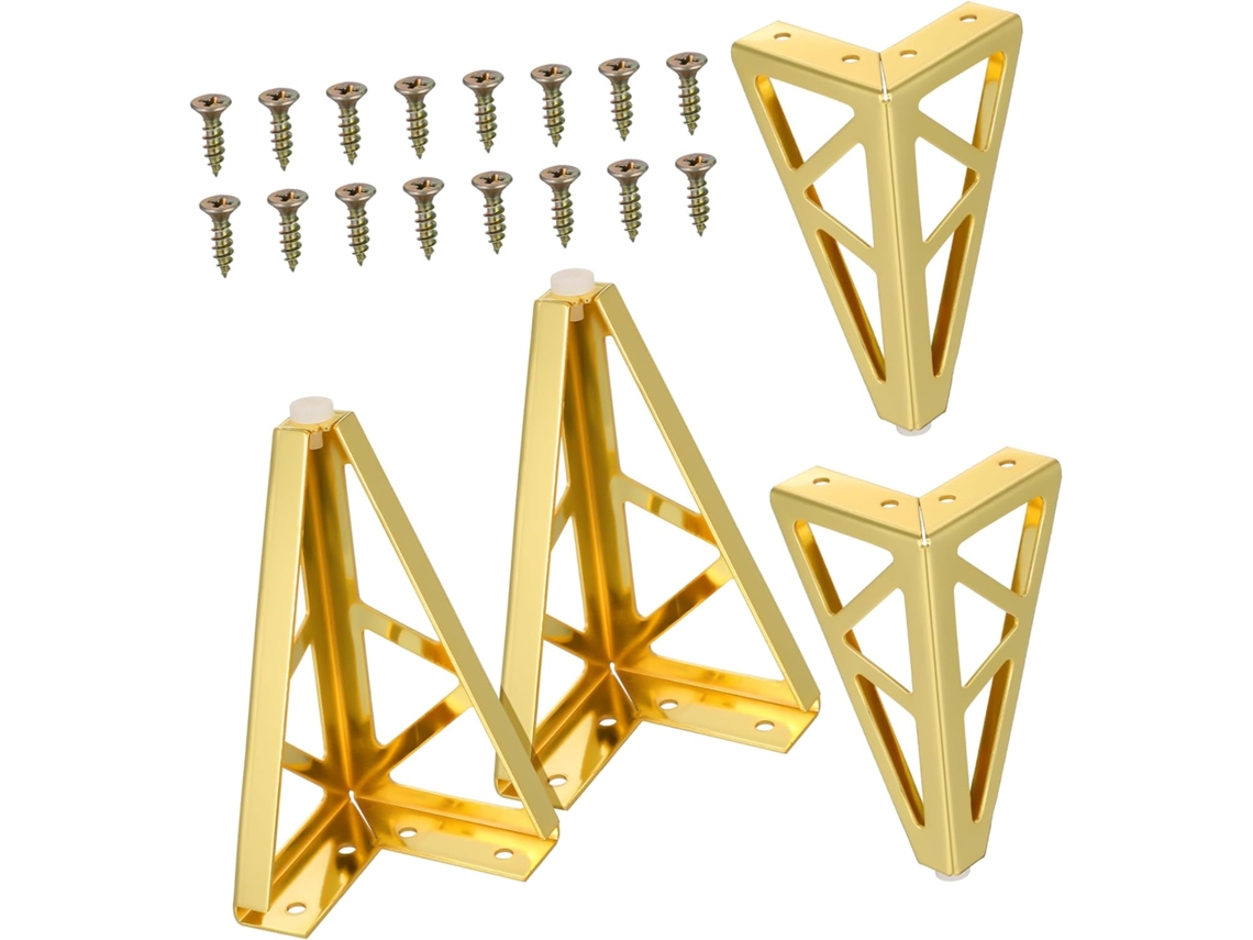 Pés De Metal Para Sofá E Mesa Centro, 15, 5cm, Para Sofá, Cômoda E Armário, Conjunto De 4 Peças Para Sala Estar