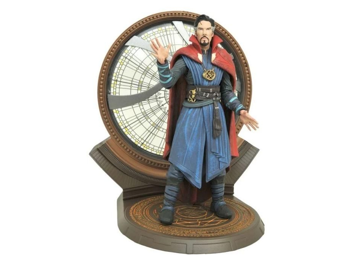 Figura Marvel Select Doutor Estranho 18 Cm Diamond Select Branco Misto