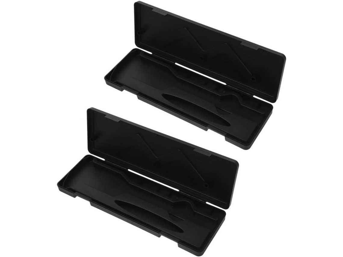 Estojo De Plástico Preto Para Paquímetro Digital, 2 Peças.