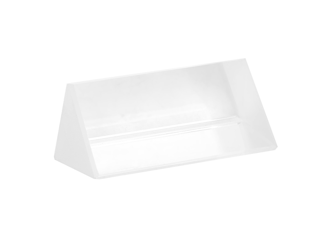 Prisma Triangular de Vidro Óptico K9 30x30x60mm para Ensino Espectro de Luz e Fotografia | S/MARCA