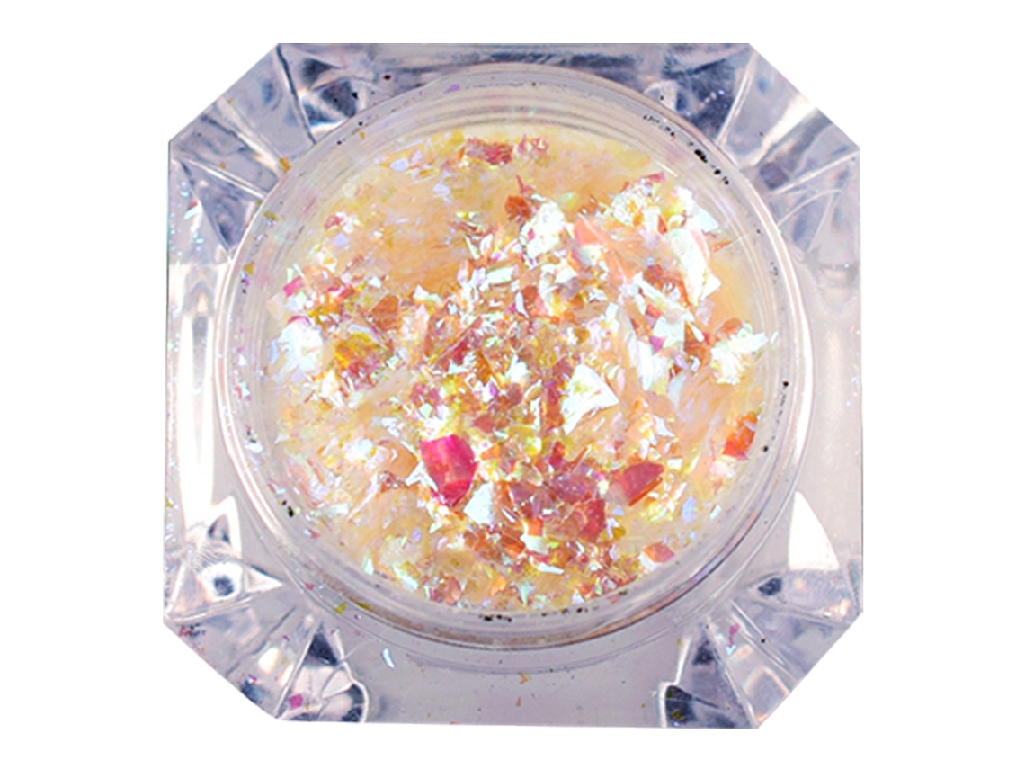 Pó de pigmento cromado para decoração de unhas, manicure, glitter, pó espelhado 01