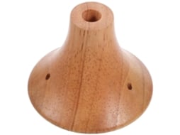 Soquete De Lâmpada De Substituição Em Madeira De Seringueira, Formato Cônico Pequeno | Estilo Vintage