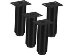 Conjunto De 4 Pés De Móveis Ajustáveis De 10 Polegadas, Fácil Instalação, Antiderrapantes.