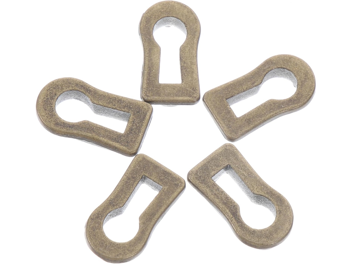 Conjunto De 10 Peças Tampas Fechadura Em Liga Zinco, Com Design Antigo Oval, Para Ferragens De Móveis