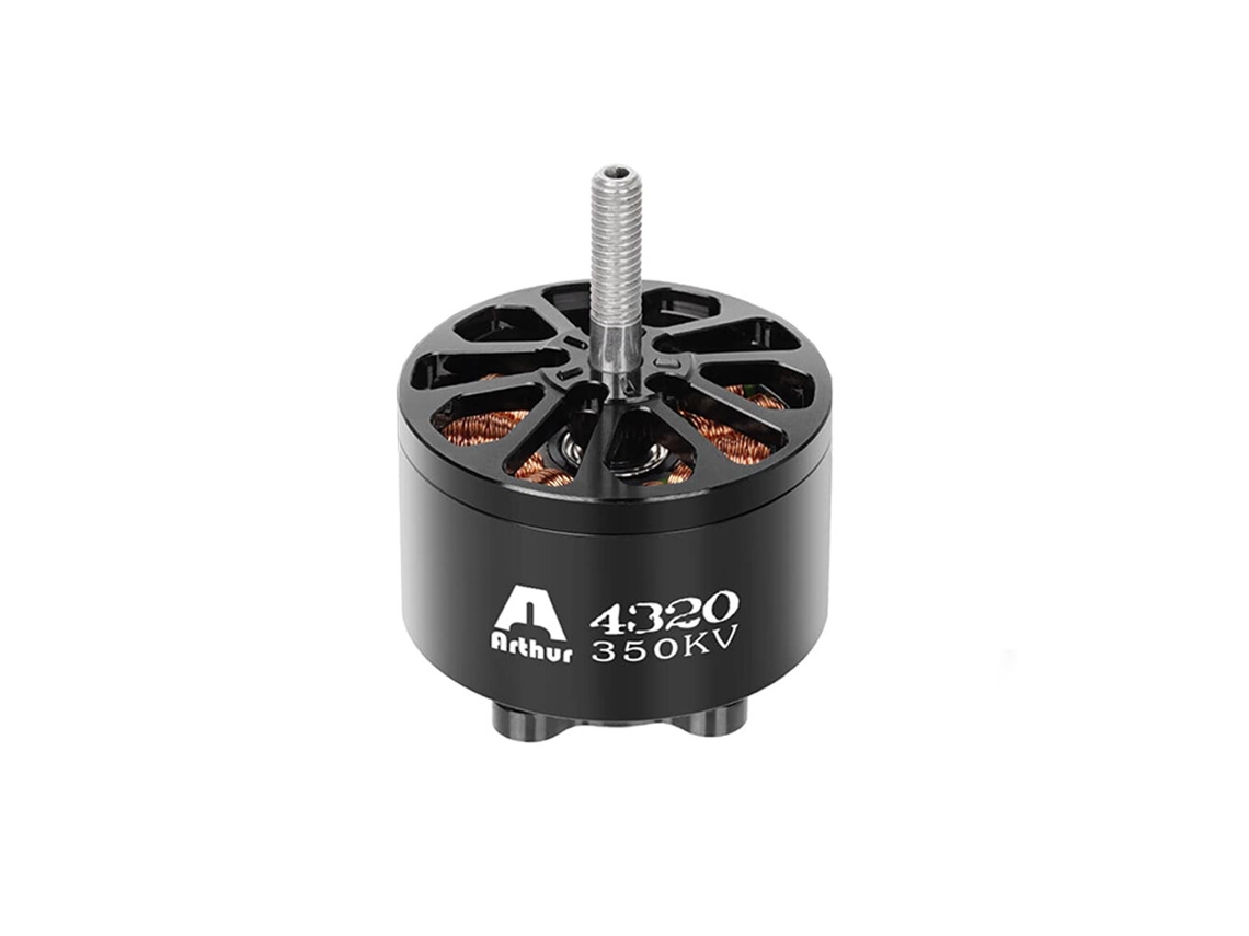 Arthur 4320 350kv 6 12s Motor Brushless de Alta Potência com Eixo de 6mm para Drones de Corrida Fpv Rc Diy MDUG (350kv1 Pcflashhobby)