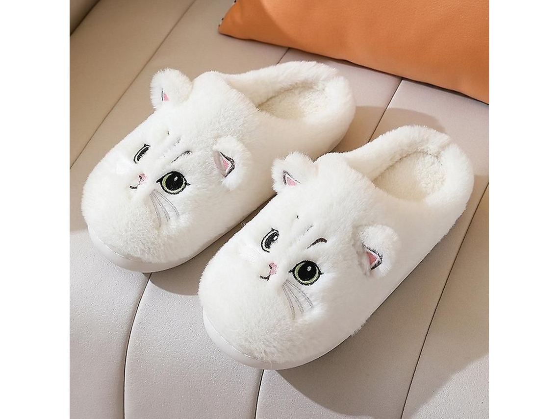 Pantufas felpudas de inverno 2026 para mulheres e homens com plataforma macia Heflashor